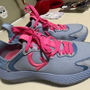G/FORE Light Blue and Pink Athletic Sneakers